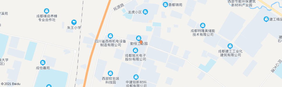 成都新工大道龙虎大道口_公交站地图_成都公交_妙搜公交查询2024