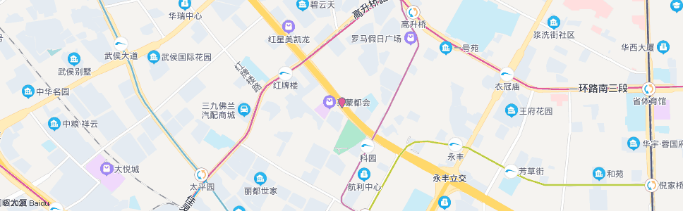 成都红牌楼东站_公交站地图_成都公交_妙搜公交查询2025