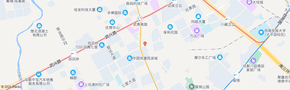 成都万兴路西_公交站地图_成都公交_妙搜公交查询2024