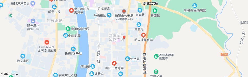 德阳岷江路东段_公交站地图_德阳公交_妙搜公交查询2025