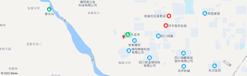 德阳天龙寺_公交站地图_德阳公交_妙搜公交查询2025