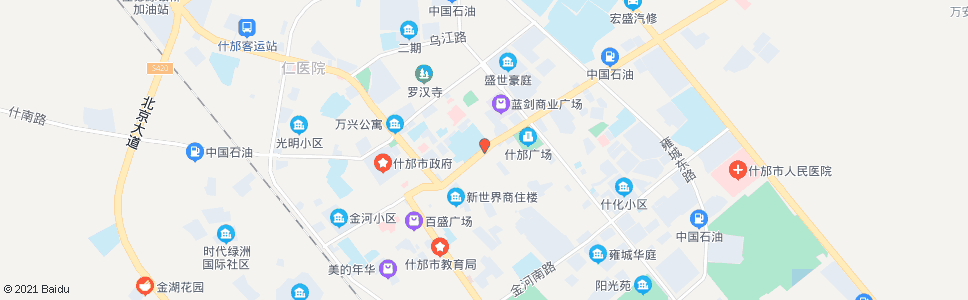 德阳什邡中学初中部_公交站地图_德阳公交_妙搜公交查询2025