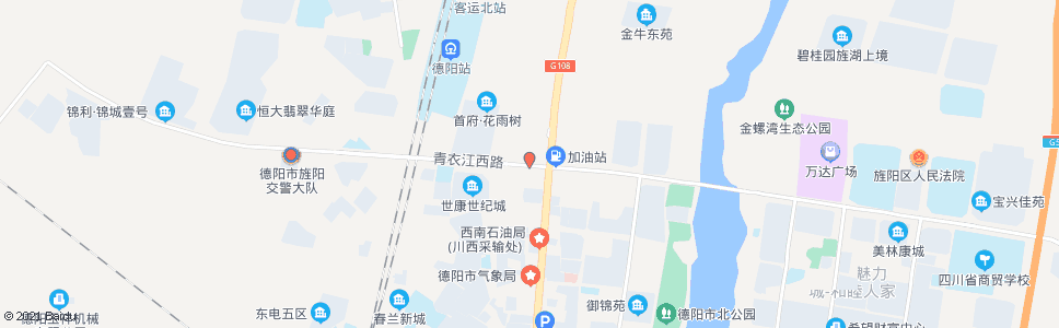 德阳青衣江路_公交站地图_德阳公交_妙搜公交查询2025