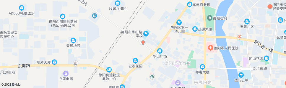 德阳华山路小学_公交站地图_德阳公交_妙搜公交查询2025