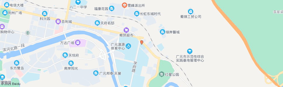 广元雪峰路口_公交站地图_广元公交_妙搜公交查询2025