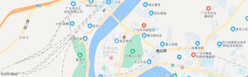 广元建设路_公交站地图_广元公交_妙搜公交查询2025