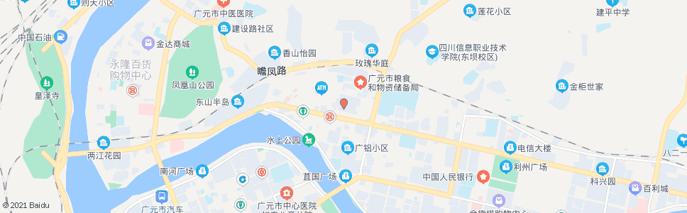 广元市物价局宿舍_公交站地图_广元公交_妙搜公交查询2024