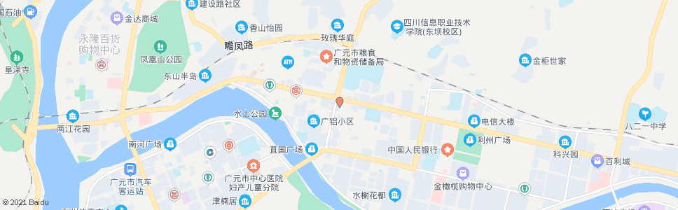 广元劳动大厦_公交站地图_广元公交_妙搜公交查询2025