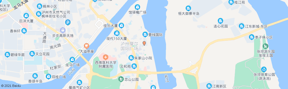 泸州宝来桥_公交站地图_泸州公交_妙搜公交查询2024