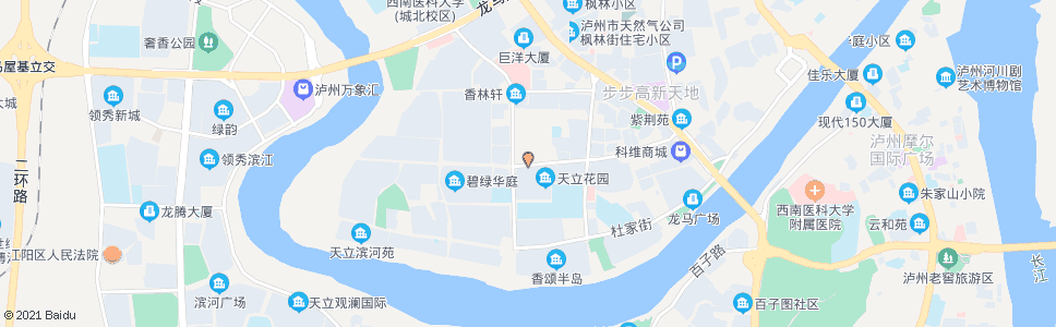 泸州香林路十字路口_公交站地图_泸州公交_妙搜公交查询2024