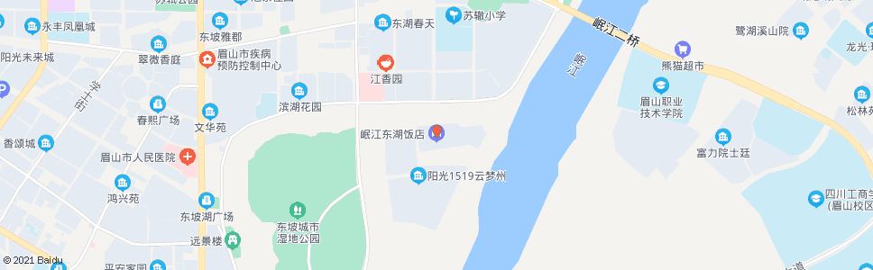 眉山东湖饭店_公交站地图_眉山公交_妙搜公交查询2025