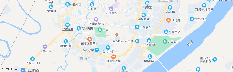 眉山府街口_公交站地图_眉山公交_妙搜公交查询2025