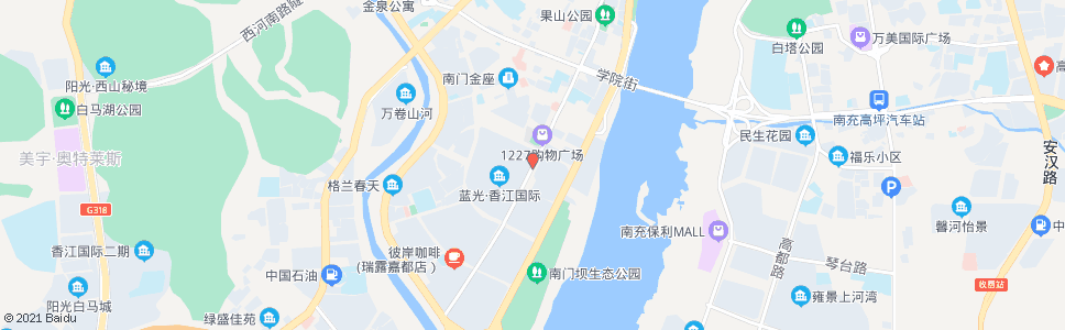 南充文峰街一段_公交站地图_南充公交_妙搜公交查询2024