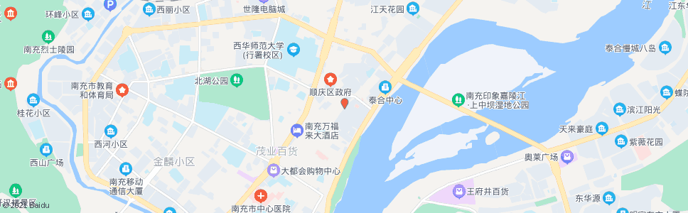 南充建材市场_公交站地图_南充公交_妙搜公交查询2024