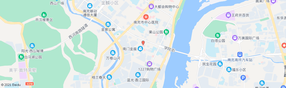 南充东方医院_公交站地图_南充公交_妙搜公交查询2024