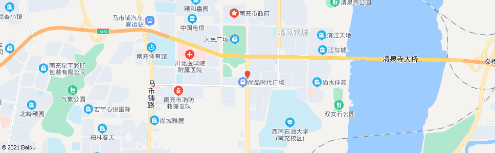 南充政府花园_公交站地图_南充公交_妙搜公交查询2024