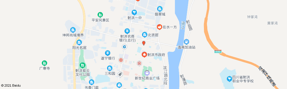 遂宁北辰门_公交站地图_遂宁公交_妙搜公交查询2025