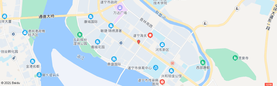 遂宁市法院_公交站地图_遂宁公交_妙搜公交查询2024