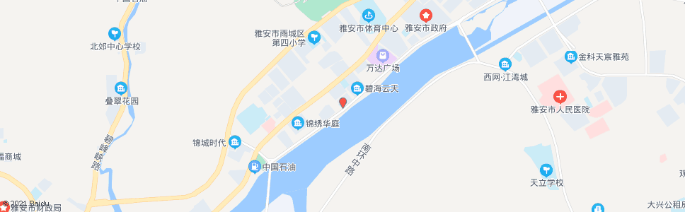 雅安通工小区_公交站地图_雅安公交_妙搜公交查询2025