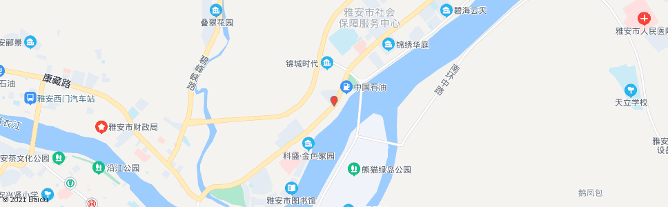 雅安青江厂_公交站地图_雅安公交_妙搜公交查询2025