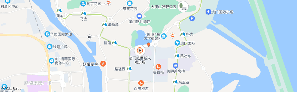 澳門望德聖母灣馬路(連貫公路)_巴士站地圖_澳門巴士_妙搜巴士搜尋2024