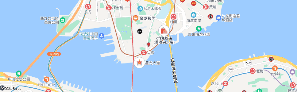 香港尖沙咀麼地道_巴士站地圖_香港巴士_妙搜巴士搜尋2024