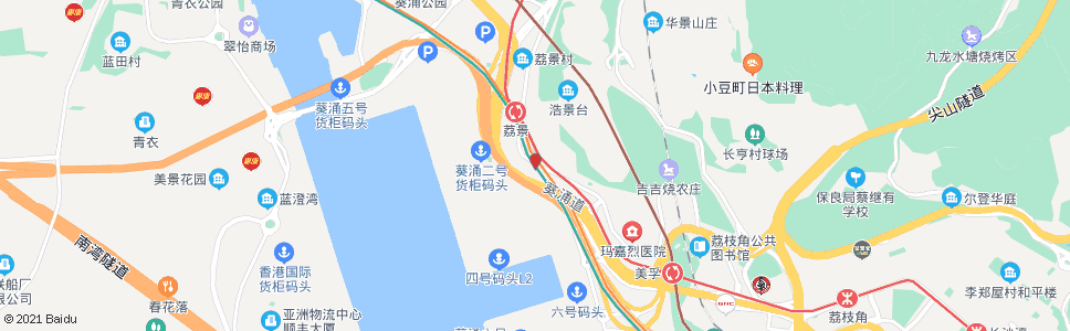 香港救世軍荔景院_巴士站地圖_香港巴士_妙搜巴士搜尋2025