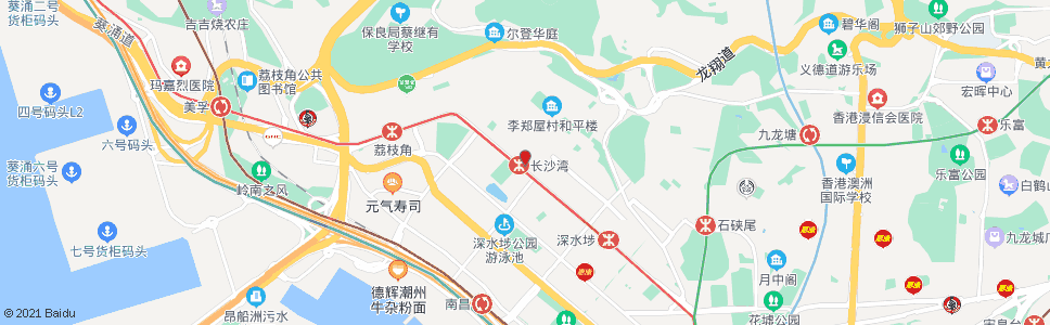 香港長沙灣地鐵站_巴士站地圖_香港巴士_妙搜巴士搜尋2024