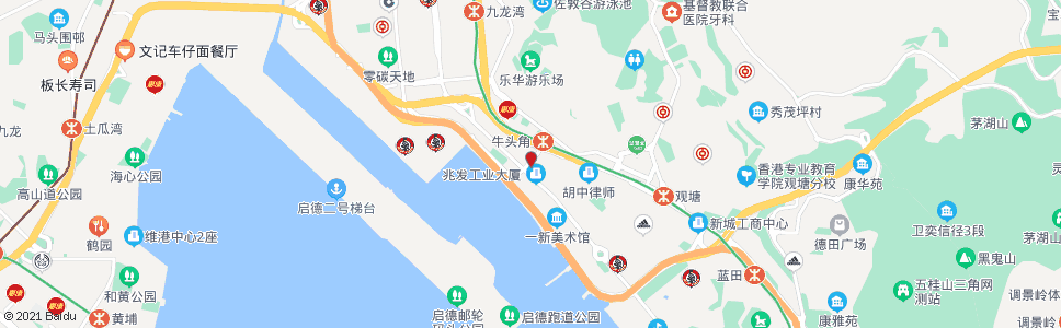 香港鴻國道(天輝工業大廈)_巴士站地圖_香港巴士_妙搜巴士搜尋2024