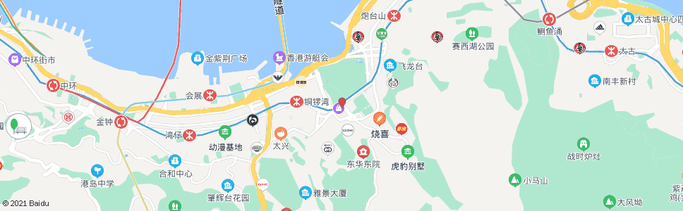 香港高士威道(維園正門)_巴士站地圖_香港巴士_妙搜巴士搜尋2025