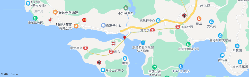 香港鴨脷洲大橋_巴士站地圖_香港巴士_妙搜巴士搜尋2024