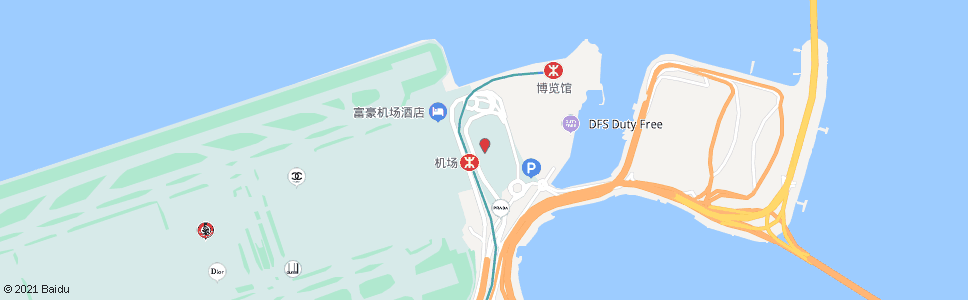 香港機場(二號客運大樓)_巴士站地圖_香港巴士_妙搜巴士搜尋2024