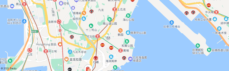 香港紅磡佛光街_巴士站地圖_香港巴士_妙搜巴士搜尋2025