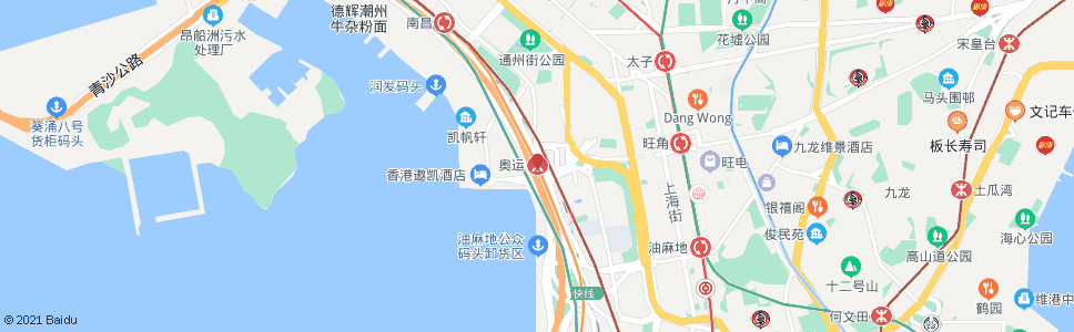 香港匯豐中心(奧運鐵路站)_巴士站地圖_香港巴士_妙搜巴士搜尋2025