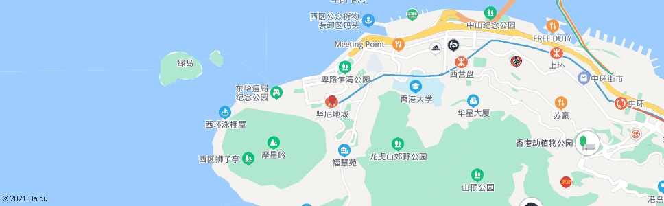 香港堅尼地城(卑路乍灣)_巴士站地圖_香港巴士_妙搜巴士搜尋2024