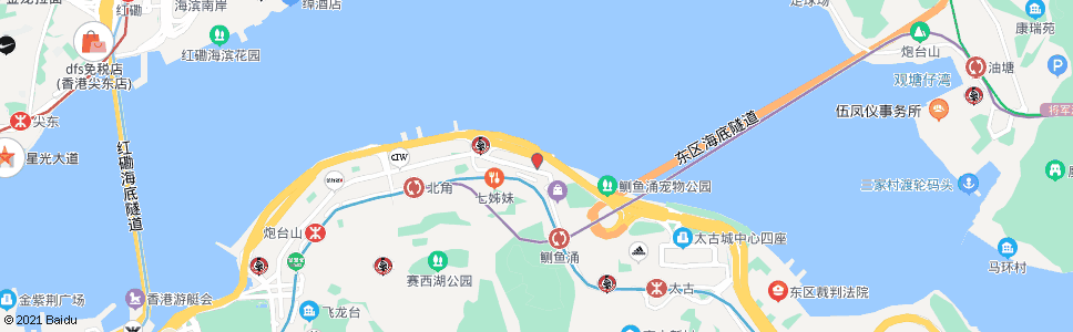 香港渣華道(政府合署海逸酒店)_巴士站地圖_香港巴士_妙搜巴士搜尋2025