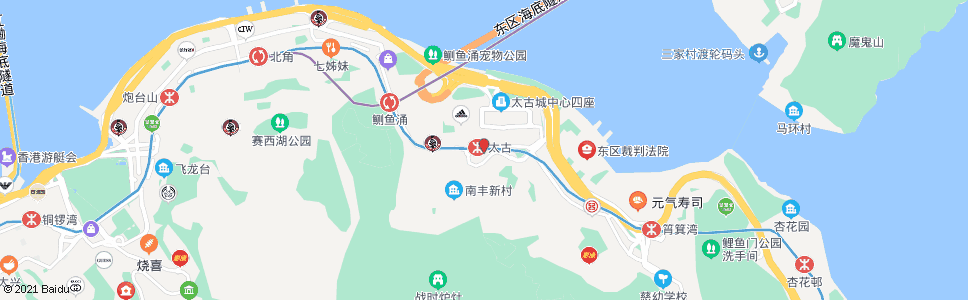 香港康怡廣場_巴士站地圖_香港巴士_妙搜巴士搜尋2025