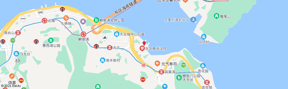 香港西灣河(嘉亨灣)_巴士站地圖_香港巴士_妙搜巴士搜尋2025