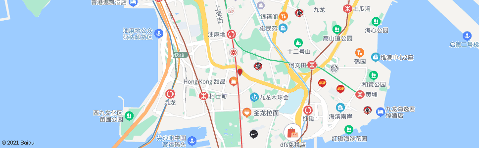 香港北海街(逸東酒店)_巴士站地圖_香港巴士_妙搜巴士搜尋2024