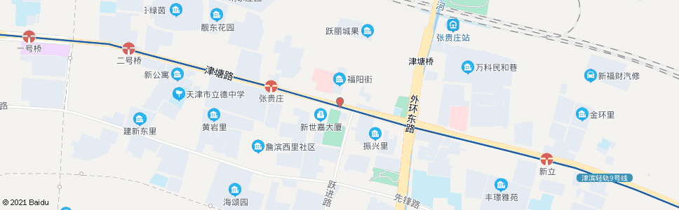 天津跃进路_公交站地图_天津公交_妙搜公交查询2025