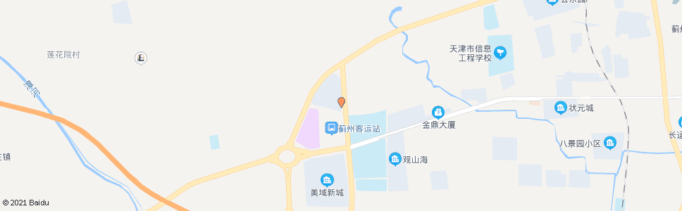 天津老电车大酒店公交站(蓟州公交总站)_公交站地图_天津公交_妙搜公交查询2025