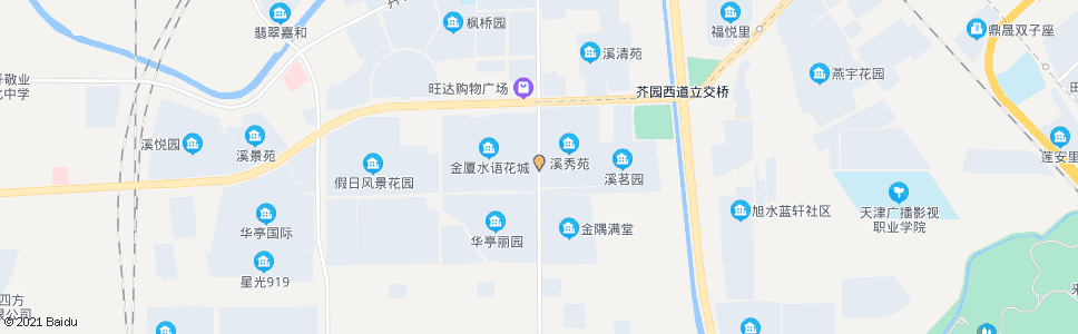 天津水溪苑_公交站地图_天津公交_妙搜公交查询2025