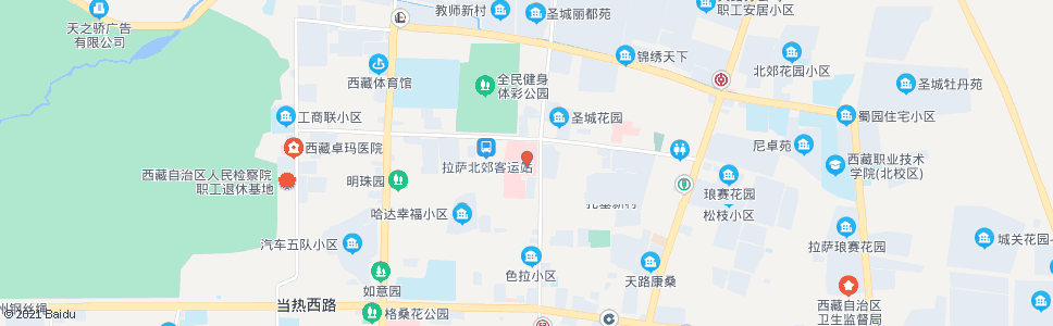 拉萨武警医院_公交站地图_拉萨公交_妙搜公交查询2024