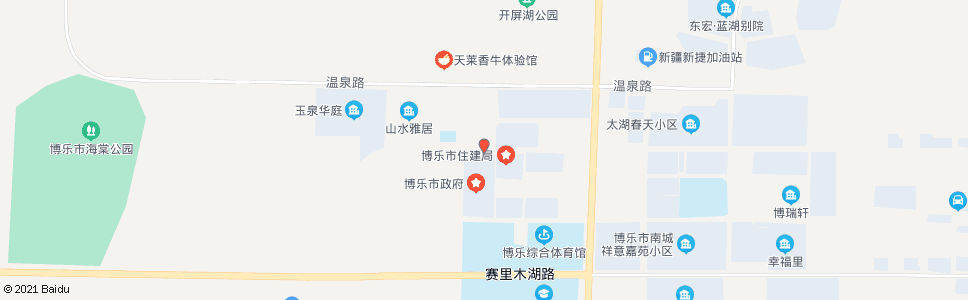 博尔塔拉博乐市党政联合办公大楼南_公交站地图_博尔塔拉公交_妙搜公交查询2024