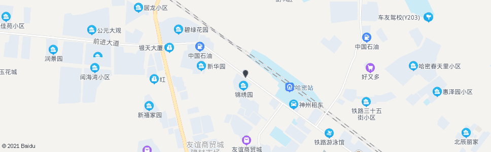 哈密铁货场(天山北路)_公交站地图_哈密公交_妙搜公交查询2024