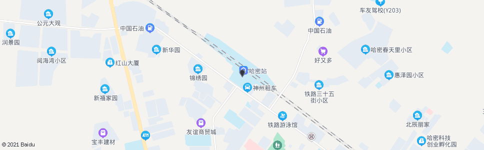 哈密一粮库_公交站地图_哈密公交_妙搜公交查询2025