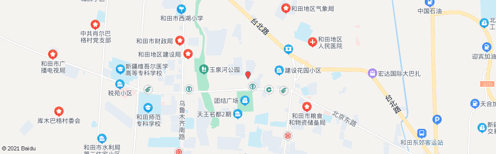 和田怡苑宾馆_公交站地图_和田公交_妙搜公交查询2024