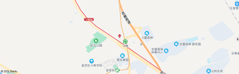 昆明小王家营(彩云北路)_公交站地图_昆明公交_妙搜公交查询2024