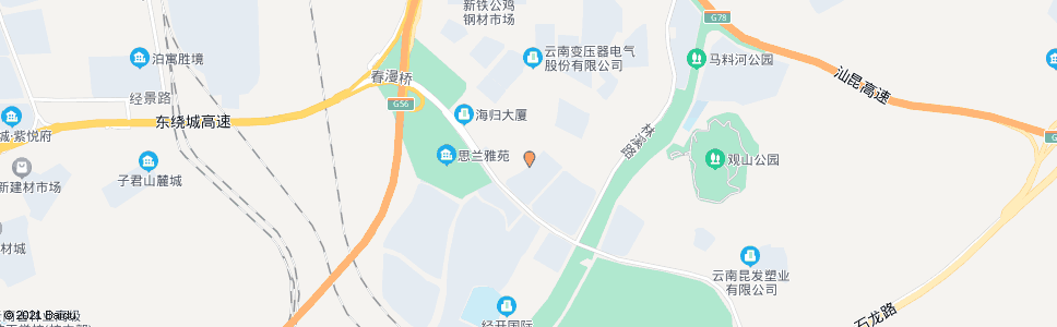 昆明拓翔路_公交站地图_昆明公交_妙搜公交查询2025