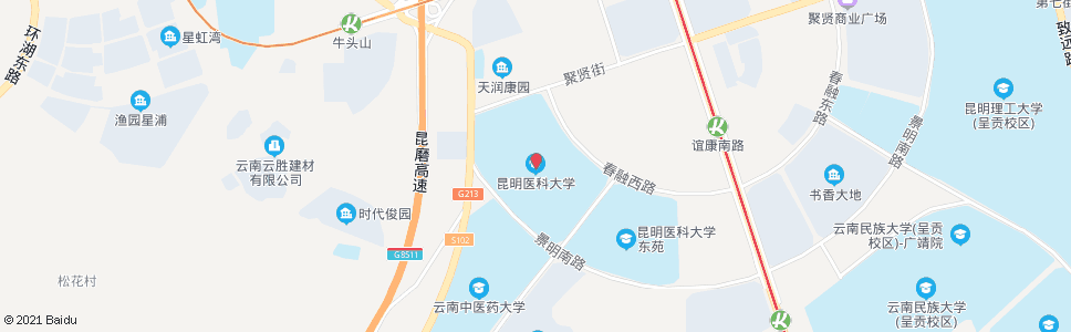 昆明春融西路(昆明医科大学)_公交站地图_昆明公交_妙搜公交查询2025